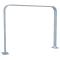 Lean-on hoop made of flat bar steel | bent, 80 x 12 mm | in curved design | without cross bar | total width: 1000 mm | hot-dip galvanized